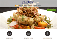 Tablet Screenshot of claytonssiestagrille.com